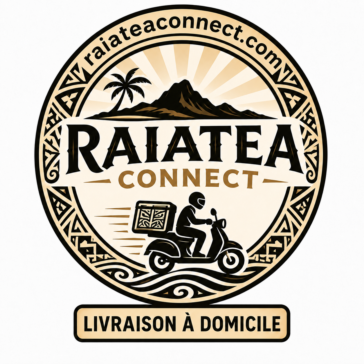 Logo Raiatea Connect — livraison à domicile